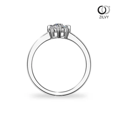 แหวนเพชรผู้หญิง รุ่น GR1045 - มุมหน้า