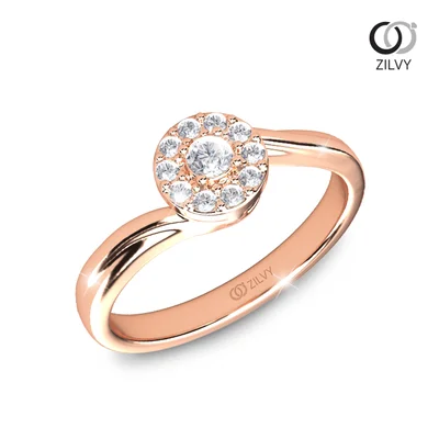 แหวนเพชรผู้หญิง รุ่น GR1046 - มุมเปอร์สเปกทีฟ