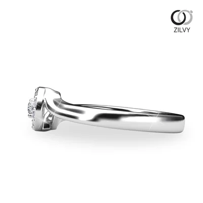 แหวนเพชรผู้หญิง รุ่น GR1046 - มุมข้าง