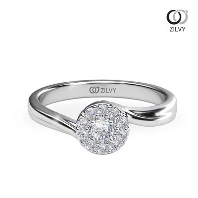 แหวนเพชรผู้หญิง รุ่น GR1046 - มุมบน