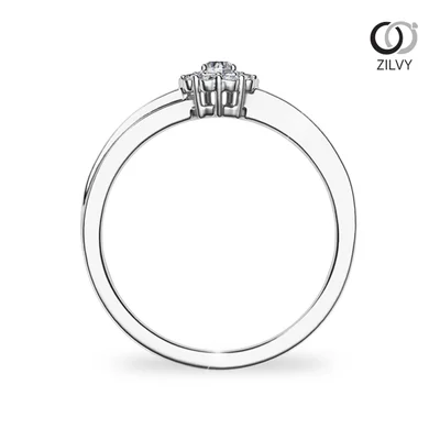 แหวนเพชรผู้หญิง รุ่น GR1047 - มุมหน้า