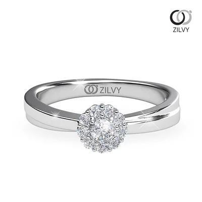 แหวนเพชรผู้หญิง รุ่น GR1047 - มุมบน