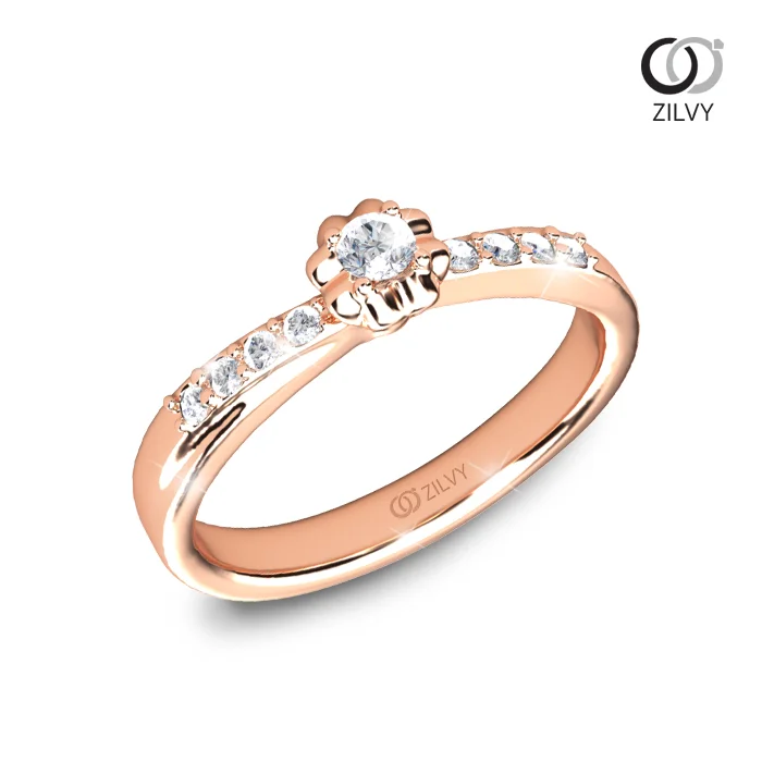 แหวนเพชร Sable Flanked