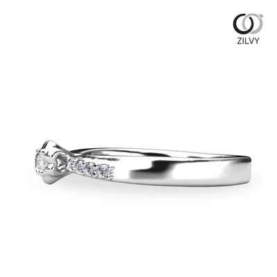 แหวนเพชรผู้หญิง รุ่น GR1049 - มุมข้าง