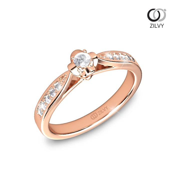 แหวนเพชร Vivienne Flanked