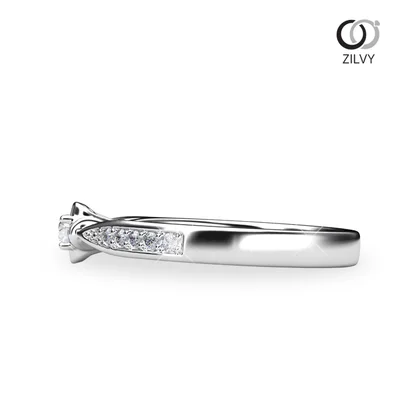 แหวนเพชรผู้หญิง รุ่น GR1053 - มุมข้าง