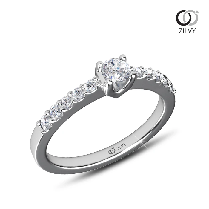 แหวนเพชร Adora Flanked