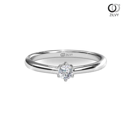 แหวนเพชรผู้หญิง รุ่น GR1059 - มุมหน้า