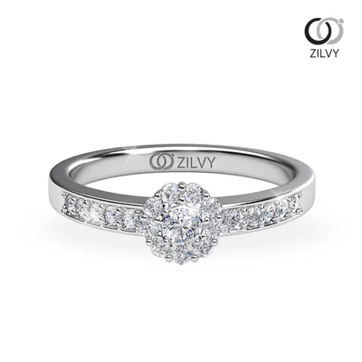 แหวนเพชรผู้หญิง รุ่น GR1060 - มุมบน