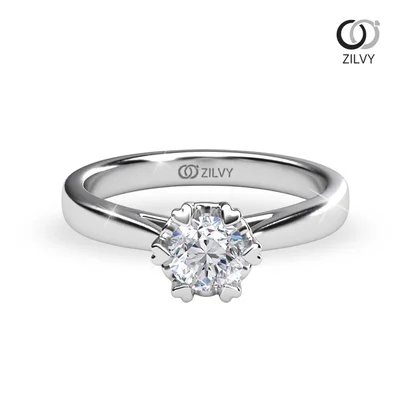 แหวนเพชรผู้หญิง รุ่น GR1063 - มุมบน