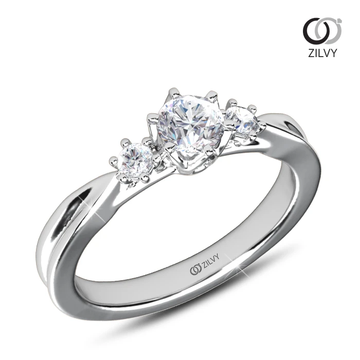 แหวนเพชร Perla Trinity