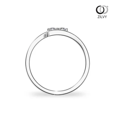 แหวนเพชรผู้หญิง รุ่น GR1070 - มุมหน้า