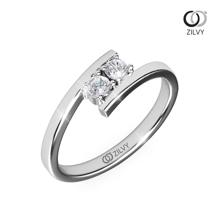 แหวนเพชร Adeline Flanked