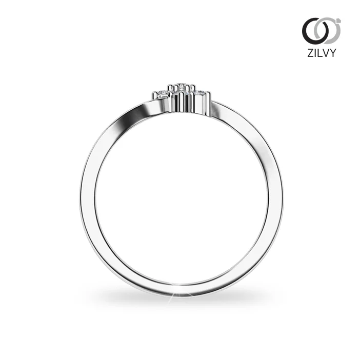 แหวนเพชรผู้หญิง รุ่น GR1071 - มุมหน้า