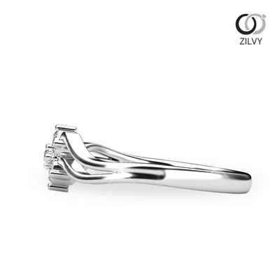 แหวนเพชรผู้หญิง รุ่น GR1071 - มุมข้าง