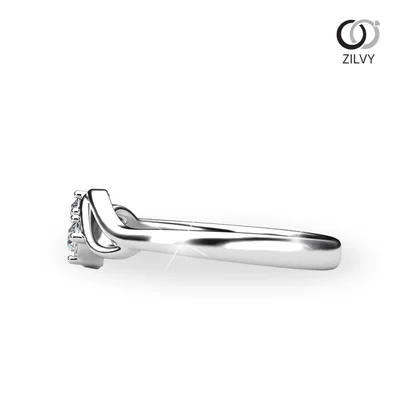 แหวนเพชรผู้หญิง รุ่น GR1072 - มุมข้าง