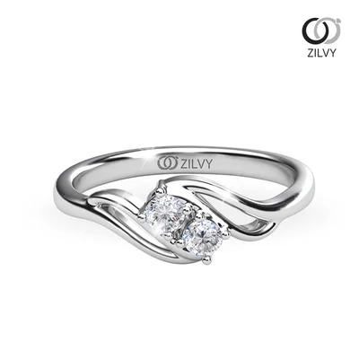 แหวนเพชรผู้หญิง รุ่น GR1072 - มุมบน