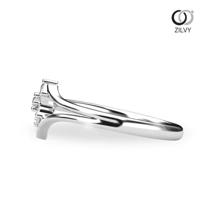 แหวนเพชรผู้หญิง รุ่น GR1073 - มุมข้าง