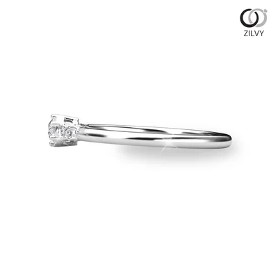 แหวนเพชรผู้หญิง รุ่น GR1077 - มุมข้าง