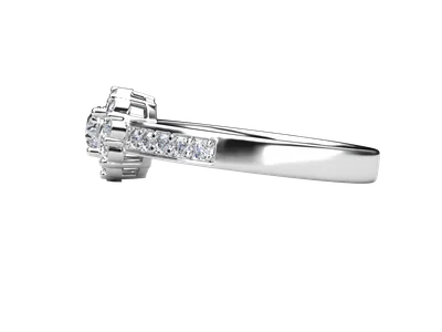 แหวนเพชรผู้หญิง รุ่น GR1085 - มุมข้าง