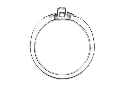 แหวนเพชรผู้หญิง รุ่น GR1088 - มุมหน้า