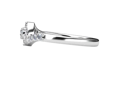 แหวนเพชรผู้หญิง รุ่น GR1089 - มุมข้าง