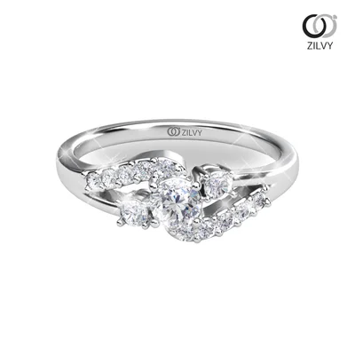 แหวนเพชรผู้หญิง รุ่น GR1094 - มุมบน