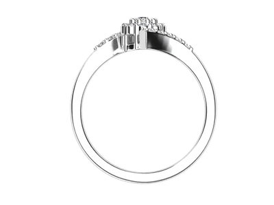 แหวนเพชรผู้หญิง รุ่น GR1095 - มุมหน้า