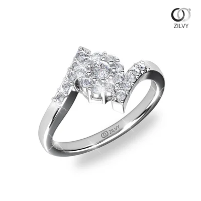 แหวนเพชรผู้หญิง รุ่น GR1095 - มุมเปอร์สเปกทีฟ