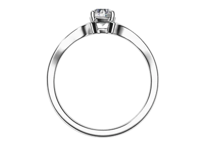 แหวนเพชรผู้หญิง รุ่น GR1097 - มุมหน้า