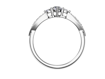 แหวนเพชรผู้หญิง รุ่น GR1102 - มุมหน้า