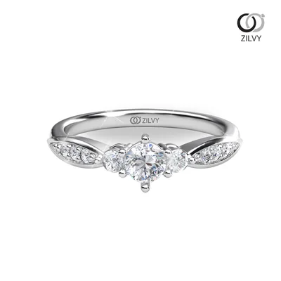 แหวนเพชรผู้หญิง รุ่น GR1102 - มุมบน