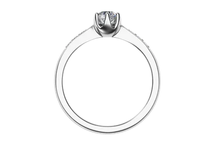 แหวนเพชรผู้หญิง รุ่น GR1104 - มุมหน้า