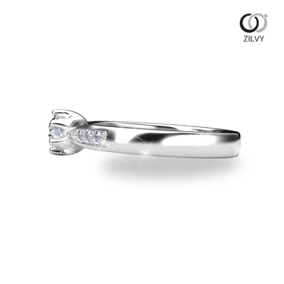 แหวนเพชรผู้หญิง รุ่น GR1104 - มุมข้าง