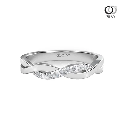 แหวนเพชรผู้หญิง รุ่น GR1105 - มุมบน