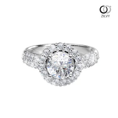 แหวนเพชรผู้หญิง รุ่น GR1106 - มุมบน