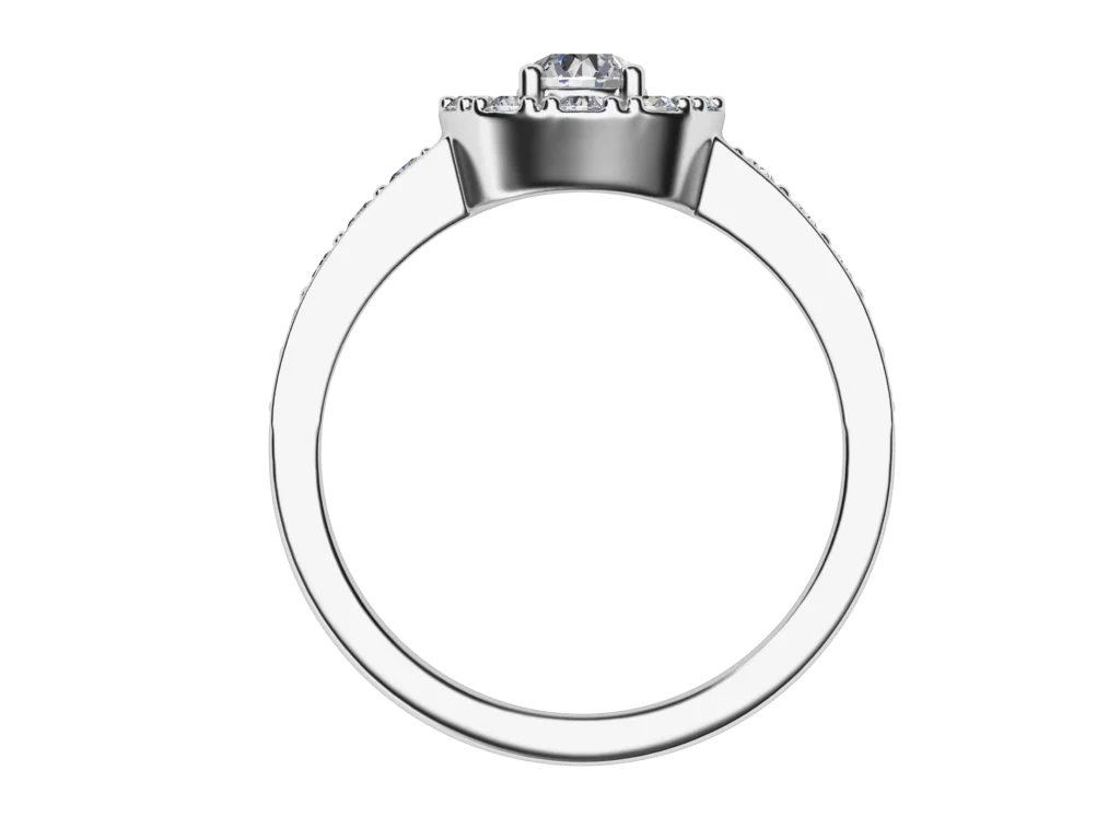 แหวนเพชรผู้หญิง รุ่น GR1108 - มุมหน้า