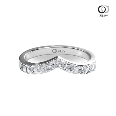 แหวนเพชรผู้หญิง รุ่น GR1115 - มุมบน