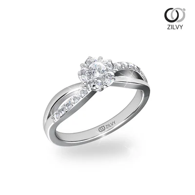 แหวนเพชรผู้หญิง รุ่น GR1122 - มุมเปอร์สเปกทีฟ