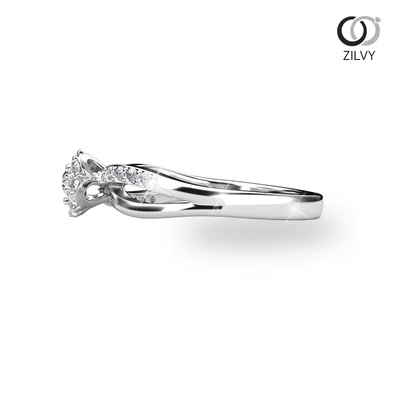 แหวนเพชรผู้หญิง รุ่น GR1122 - มุมข้าง