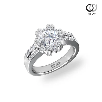 แหวนเพชรผู้หญิง รุ่น GR1124 - มุมเปอร์สเปกทีฟ