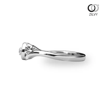 แหวนเพชรผู้หญิง รุ่น GR1127 - มุมข้าง