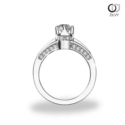 แหวนเพชรผู้หญิง รุ่น GR1150 - มุมหน้า