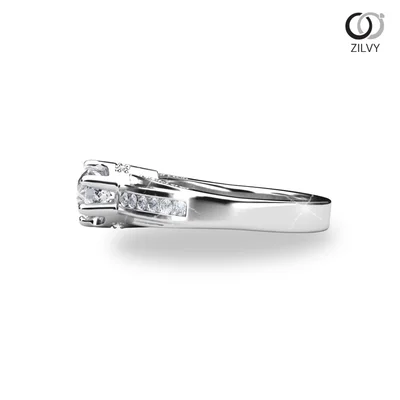 แหวนเพชรผู้หญิง รุ่น GR1150 - มุมข้าง