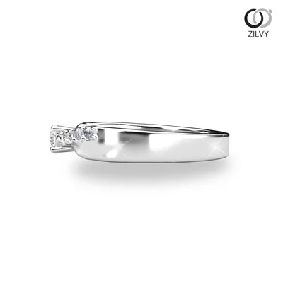 แหวนเพชรผู้หญิง รุ่น GR1159 - มุมข้าง