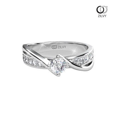 แหวนเพชรผู้หญิง รุ่น GR1160 - มุมบน