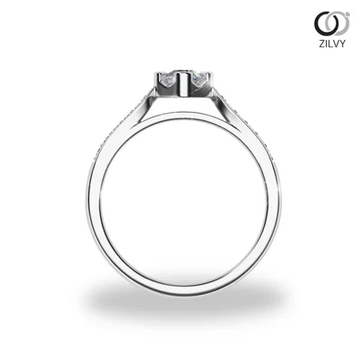 แหวนเพชรผู้หญิง รุ่น GR1161 - มุมหน้า