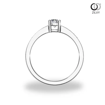 แหวนเพชรผู้หญิง รุ่น GR1163 - มุมหน้า