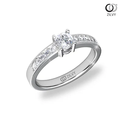 แหวนเพชรผู้หญิง รุ่น GR1163 - มุมเปอร์สเปกทีฟ