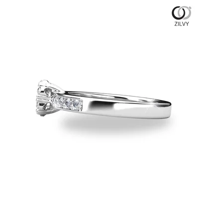 แหวนเพชรผู้หญิง รุ่น GR1164 - มุมข้าง